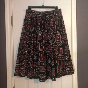 Pin up girl clothing PUG Bandanna skirt Sz L
